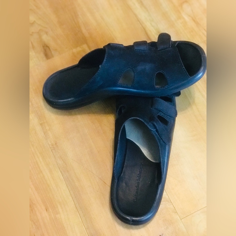 HAMMACHER SCHLEMMER Nubuck Leather Slide/Sandal - Picture 9 of 9